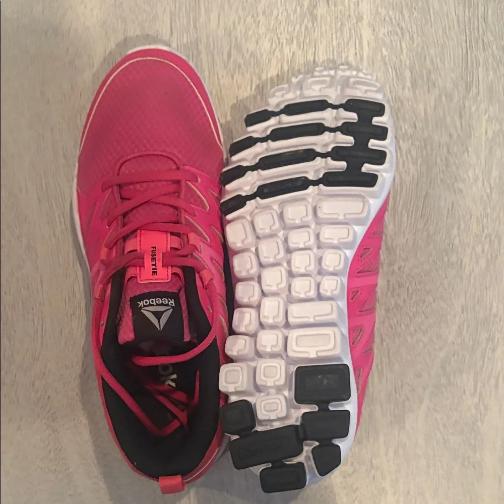 Reebok Women's Vibrant Pink Athletic Sneakers - Picture 3 of 6